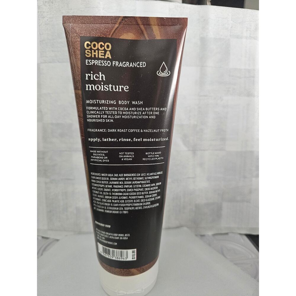 Bath & Body Works Coco Shea Espresso Fragranced Moisturizing Body Wash - Picture 2 of 3